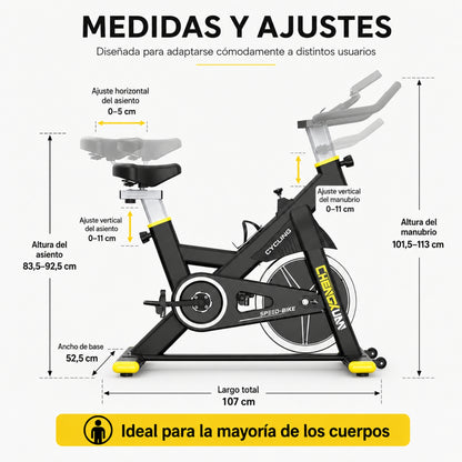 Bicicleta Spinning 10kg Flywheel