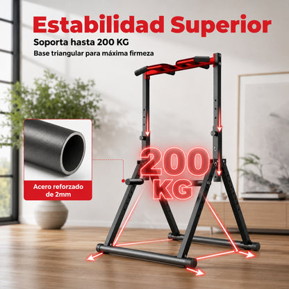 Estación Plegable para Dominadas y Fondos