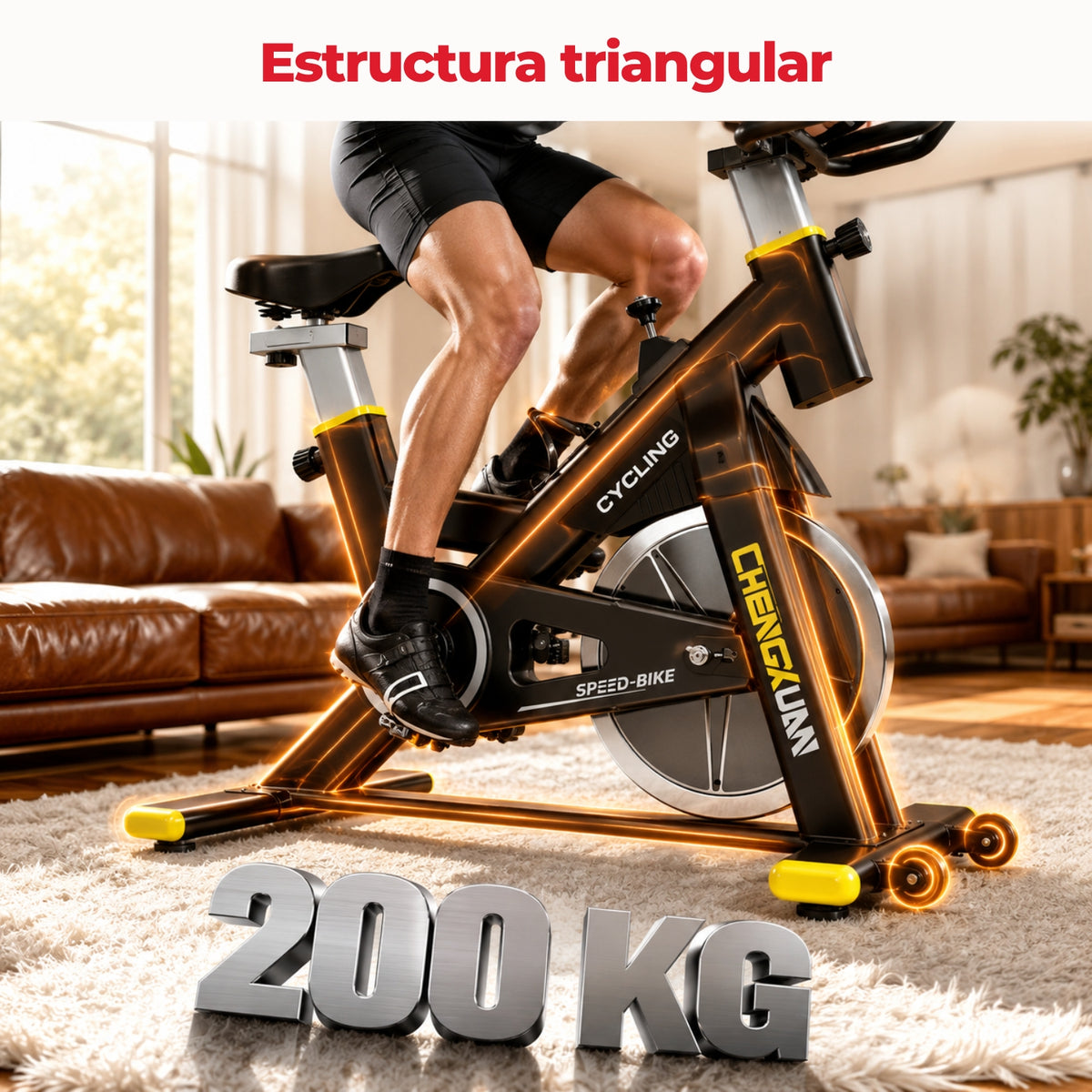 Bicicleta Spinning 10kg Flywheel