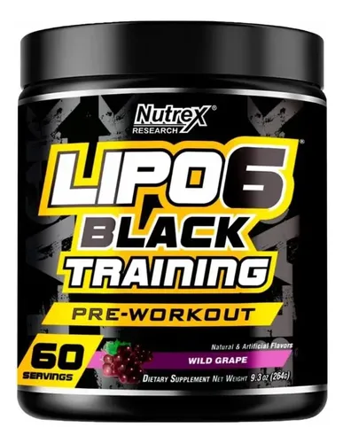 Pre Entreno Nutrex Lipo 6 Black Training – 60 porciones