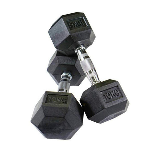 Mancuerna hexagonal par 10kg