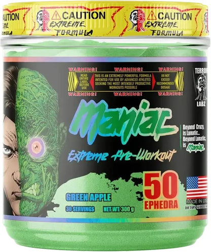 Pre Entreno Terror Labz Maniac Extreme – 50 porciones