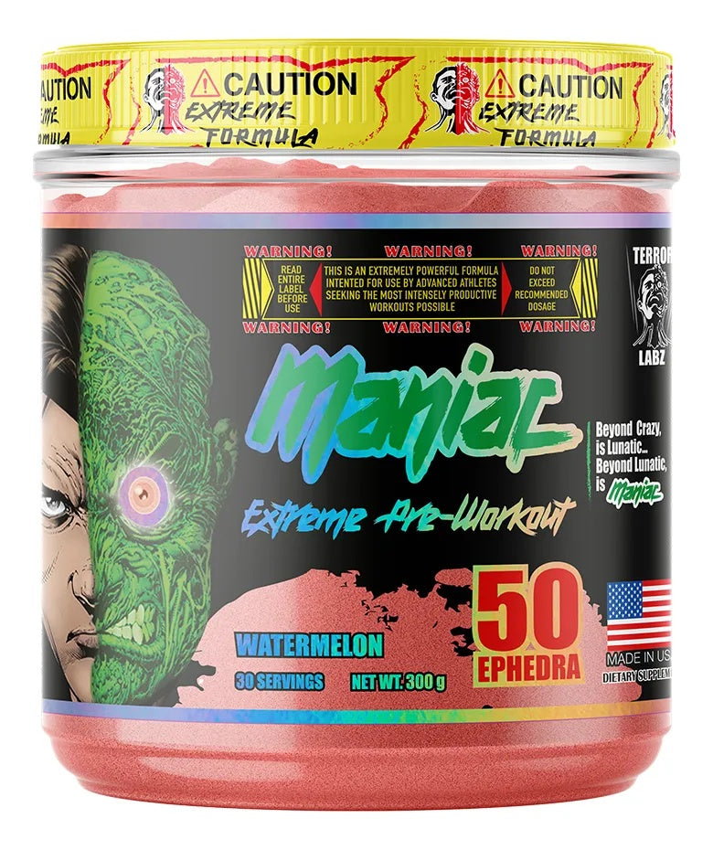 Pre Entreno Terror Labz Maniac Extreme – 50 porciones