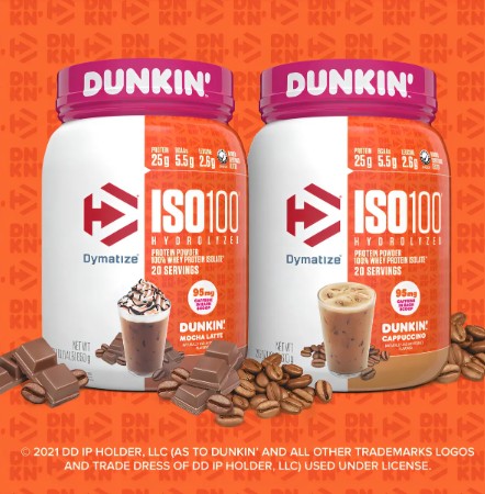 Proteína Dymatize ISO100 Hidrolizada Dunkin’ 1.4 lb