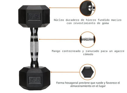 Banco Plegable Abdominales + Par Mancuernas 10kg